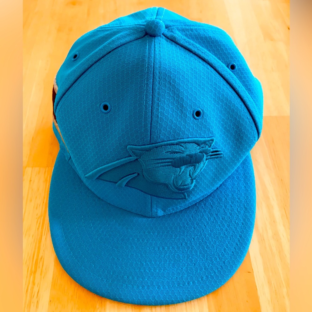 Rare! - NFL CAROLINA PANTHERS NEW ERA, 9FIFTY BASEBALL CAP. Blue on Blue!